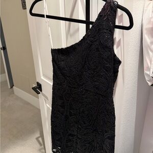 Lulus Elegant Black One-Shoulder Dress